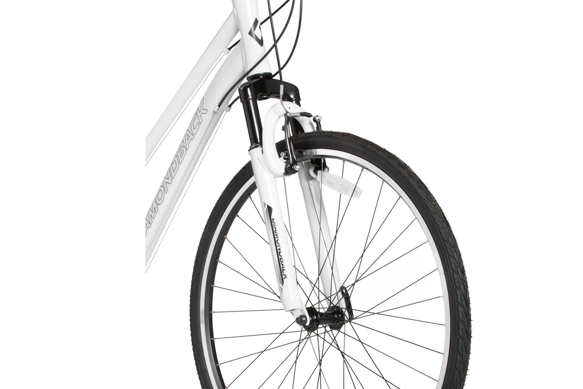 Hawrelak StepThrough Hybrid Bike 700C White DiamondBack