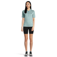 Womens Half Zip Road Jersey - Dusty Turquoise