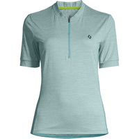 Womens Half Zip Road Jersey - Dusty Turquoise