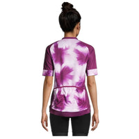 Womens Printed Full-Zip Road Jersey - Red Wine Future Plant