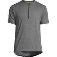 Mens Half Zip Cycling Jersey - Black